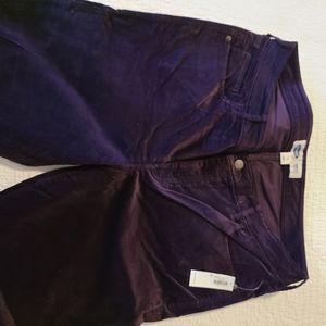 NWT Old Navy purple Velvet-like Rockstar Super Skinny Jeans